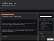 Tablet Screenshot of carloshermosa.wordpress.com