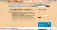 Desktop Screenshot of hamakkomommy.wordpress.com