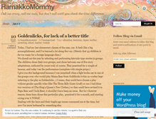 Tablet Screenshot of hamakkomommy.wordpress.com