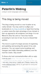 Mobile Screenshot of peterlin.wordpress.com
