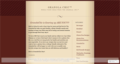 Desktop Screenshot of granolachic.wordpress.com