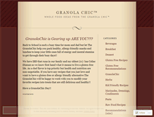 Tablet Screenshot of granolachic.wordpress.com