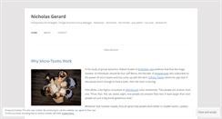 Desktop Screenshot of nicholasgerard.wordpress.com