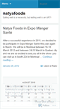 Mobile Screenshot of natyafoods.wordpress.com