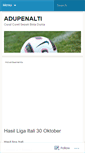 Mobile Screenshot of adupenalti.wordpress.com