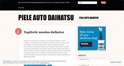 Desktop Screenshot of pieleautodaihatsu.wordpress.com
