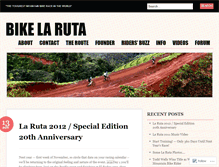 Tablet Screenshot of bikelaruta.wordpress.com