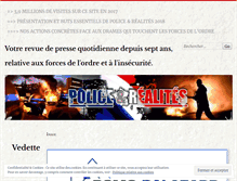 Tablet Screenshot of policeetrealites.wordpress.com