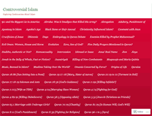 Tablet Screenshot of controversialislam.wordpress.com