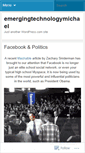 Mobile Screenshot of emergingtechnologymichael.wordpress.com