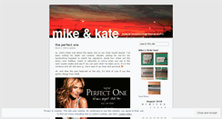 Desktop Screenshot of mikeandkate.wordpress.com