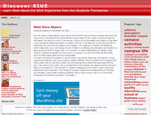 Tablet Screenshot of discoversiue.wordpress.com