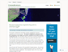 Tablet Screenshot of condoscience.wordpress.com