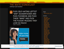 Tablet Screenshot of irateiconoclast.wordpress.com