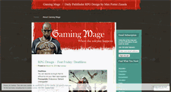 Desktop Screenshot of gamingmage.wordpress.com