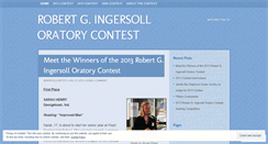 Desktop Screenshot of ingersollcontest.wordpress.com