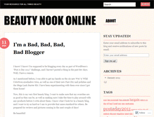 Tablet Screenshot of beautynook.wordpress.com
