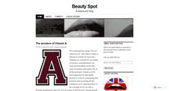 Desktop Screenshot of beautyspotblog.wordpress.com