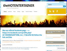 Tablet Screenshot of hotentertainer.wordpress.com