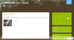 Desktop Screenshot of farmyardgal.wordpress.com