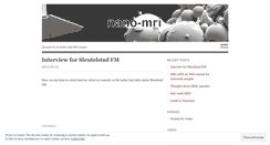 Desktop Screenshot of nanomri.wordpress.com