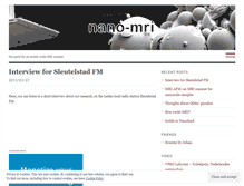 Tablet Screenshot of nanomri.wordpress.com