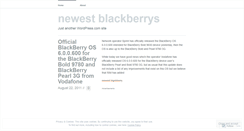 Desktop Screenshot of newestblackberrys.wordpress.com