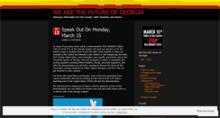 Desktop Screenshot of futureofgeorgia.wordpress.com