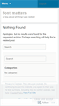 Mobile Screenshot of fontmatters.wordpress.com