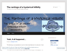 Tablet Screenshot of hystericalhillbillyrants.wordpress.com