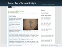 Tablet Screenshot of lowerbacktattoosdesigns.wordpress.com