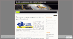 Desktop Screenshot of blogcorreiospe.wordpress.com
