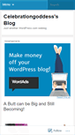 Mobile Screenshot of celebrationgoddess.wordpress.com