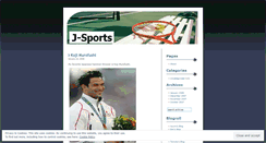 Desktop Screenshot of jsports.wordpress.com