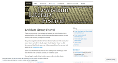 Desktop Screenshot of lewishamlitfest.wordpress.com