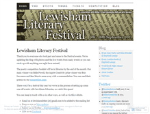 Tablet Screenshot of lewishamlitfest.wordpress.com