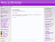 Tablet Screenshot of gexxinknoxville.wordpress.com