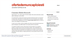 Desktop Screenshot of ofertedemuncaploiesti.wordpress.com