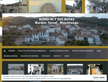 Tablet Screenshot of bordonysusrutas.wordpress.com