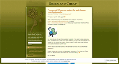 Desktop Screenshot of greenandcheap.wordpress.com