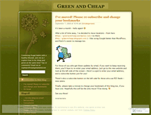 Tablet Screenshot of greenandcheap.wordpress.com