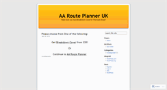 Desktop Screenshot of aarouteplanneruk.wordpress.com