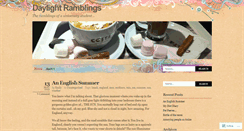 Desktop Screenshot of daylightramblings.wordpress.com
