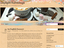Tablet Screenshot of daylightramblings.wordpress.com