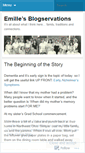 Mobile Screenshot of blogservations.wordpress.com