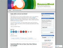 Tablet Screenshot of businesswired.wordpress.com