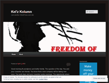 Tablet Screenshot of kelzkolumn.wordpress.com