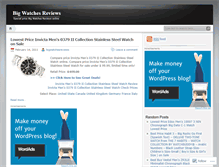 Tablet Screenshot of bigwatchesreviews.wordpress.com