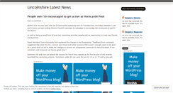 Desktop Screenshot of lincolnshirenews.wordpress.com