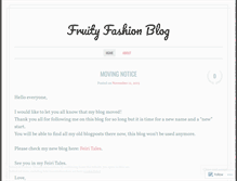 Tablet Screenshot of fruityfashion.wordpress.com